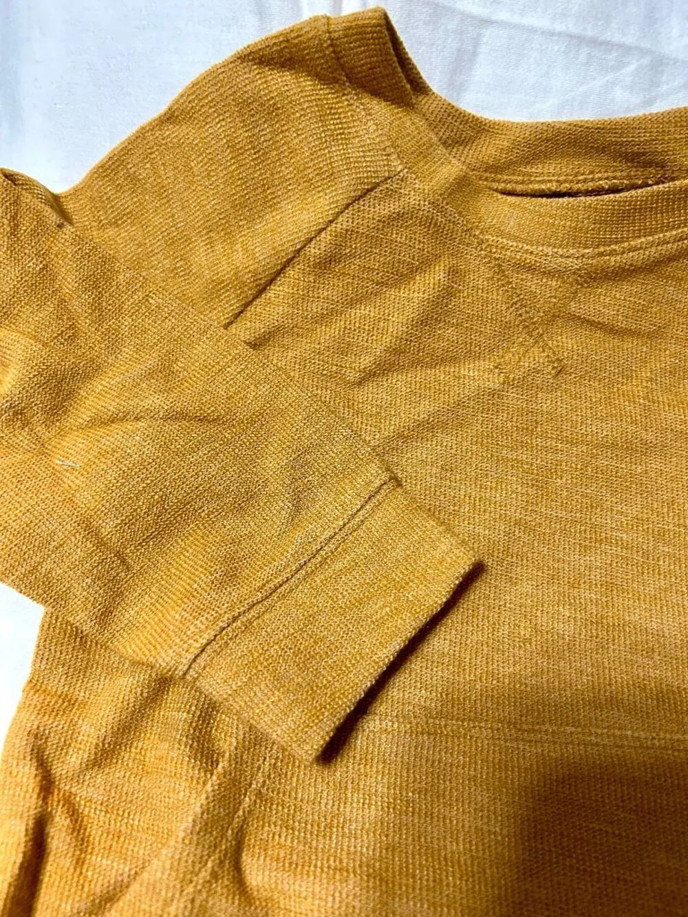 18-24 month Light-weight gold tan mustard yellow sweatshirt New with tag NWT